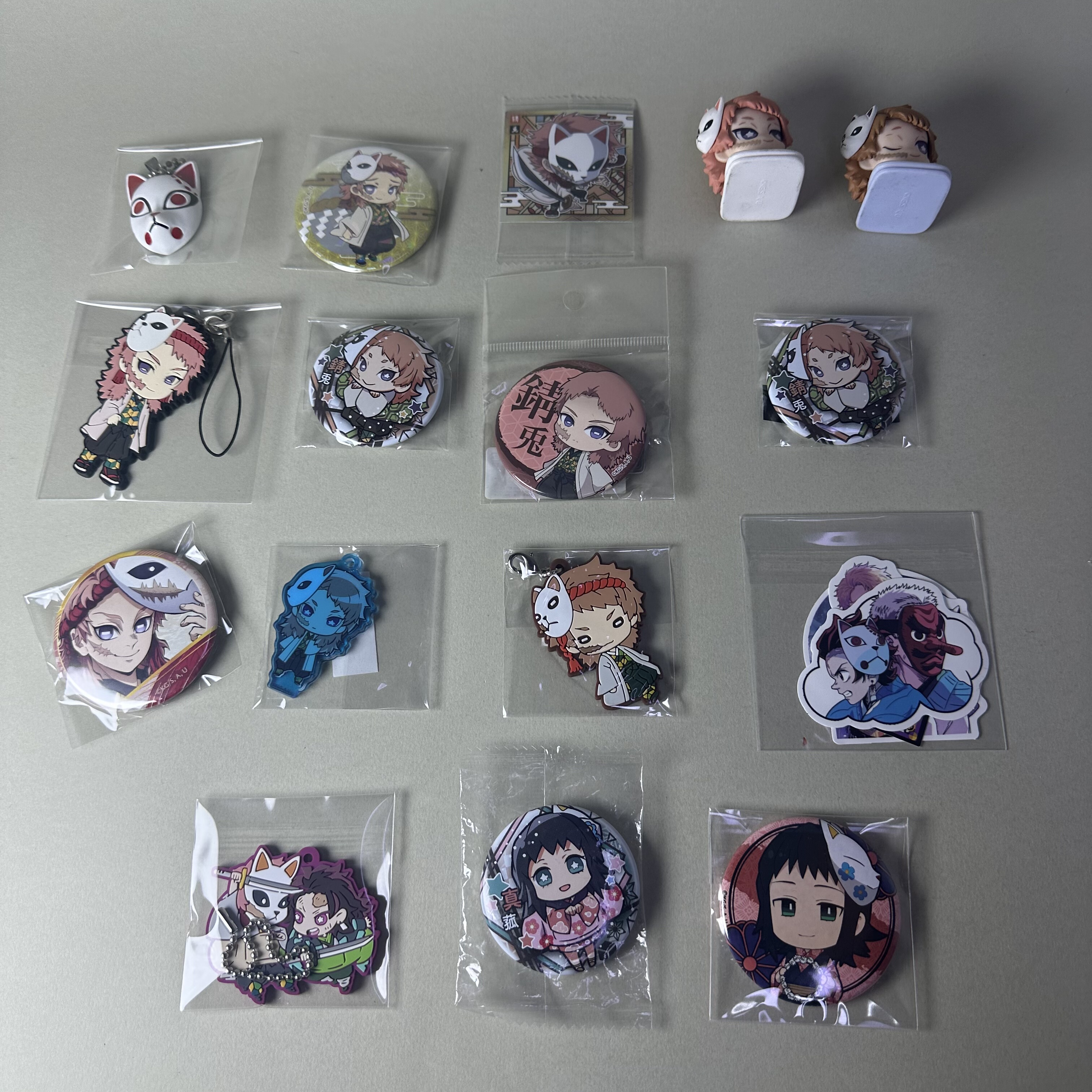 【鬼灭之刃】正版日谷动漫周边中古吧唧真菰锖兔徽章卡片新1