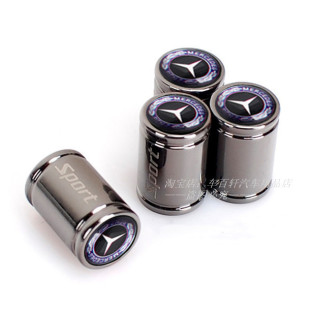 CLA改装 适用于奔驰B级C级E GLK GLE S级汽车轮胎气门嘴帽金属GLA