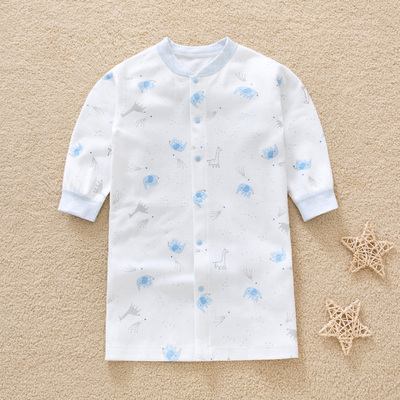 哈咪奇婴儿春秋纯棉睡袍