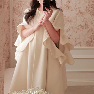 高端定制来料加工双面呢羊绒大衣外套秋冬时尚名媛手工缝纯羊毛