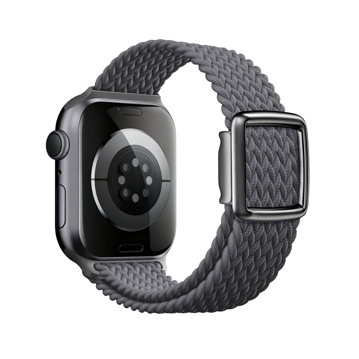 适用Apple Watch S11/S10/SE尼龙编织磁吸扣表带女夏透气弹力腕带图片