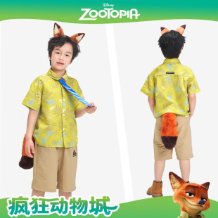 头箍配件两件套 腰带尾款 迪士尼个性 疯狂动物城尼克朱迪配件