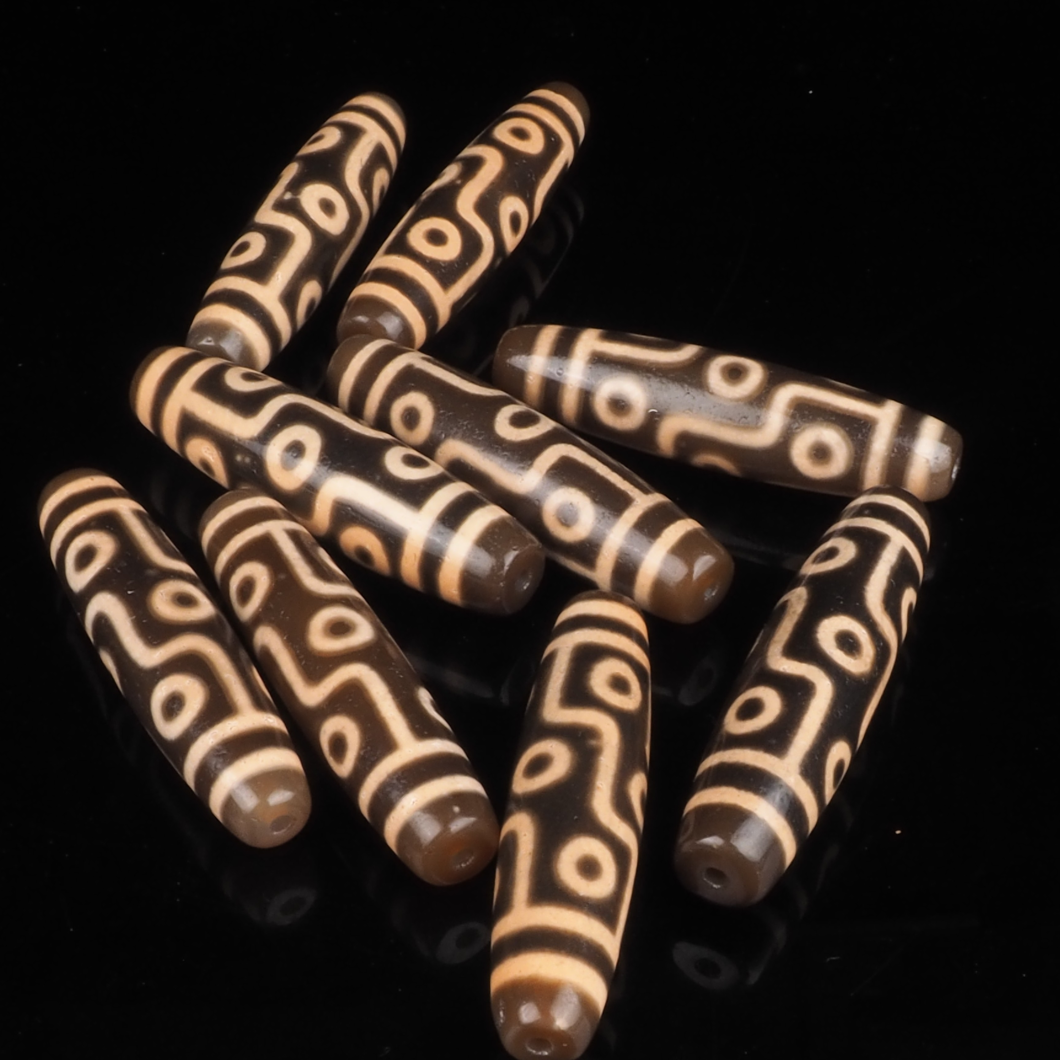 复刻上肯3A天珠！深度包浆老台湾渗透牙黄九眼天珠玛瑙57mm,珠宝/钻石/翡翠,颈饰,淘宝优惠券,粉丝福利购,淘宝优惠卷