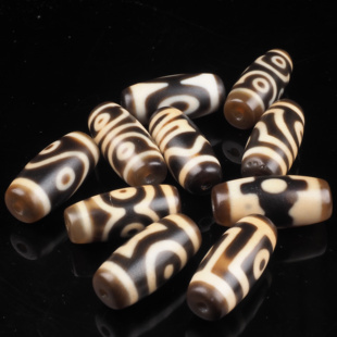 雨夜夫妻档玛瑙天珠散珠原石玛瑙吊坠藏珠古珠饰品颈饰张魁九页岩