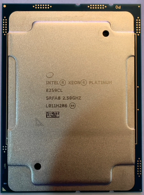 铂金8259CL正式24/48 2.5满载3.1睿频3.5 拼8259L 8274 8275L CPU