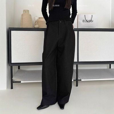 ELSISSI十三行显瘦宽松阔腿裤女