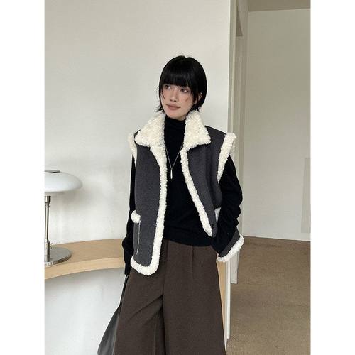 MMCDITION羊毛马甲外套女秋冬季