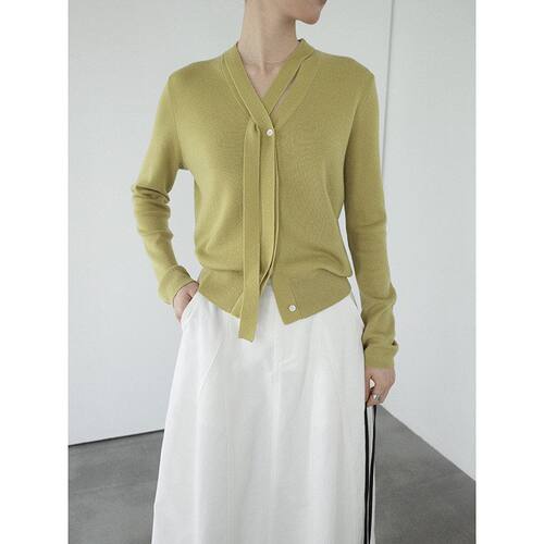 MMCDITION针织开衫女春季新款领