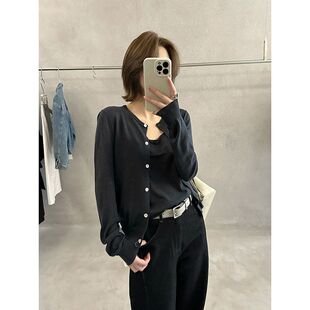 韩系内搭吊带背心两件套装 MMC 新款 女2026春季 DITION羊毛针织开衫