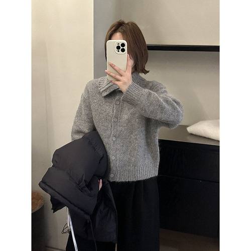 MMCDITION马海毛羊毛毛衣女秋冬