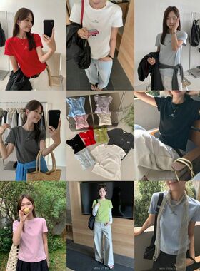 26年早春！【MISS密思家】推荐款超赞的贝壳印花弹力短袖T恤89231