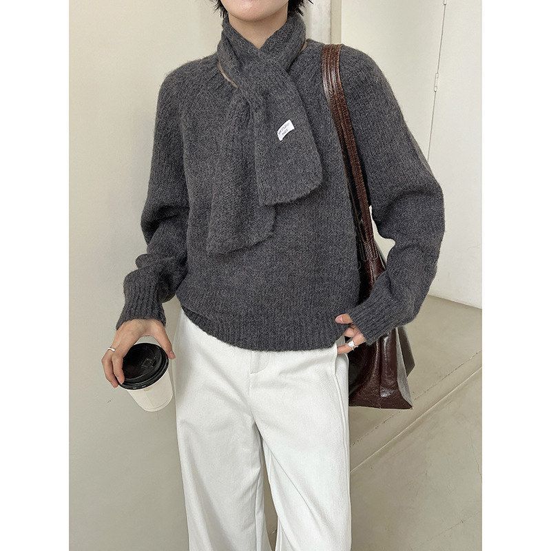 MMC羊驼毛毛衣女秋冬新款加厚感