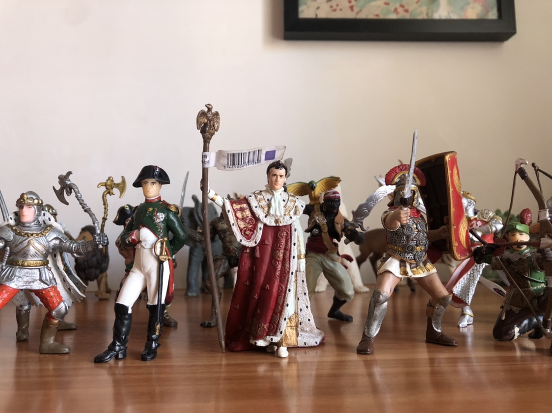 正版 papo中世纪3.75英寸1:18兵人骑士海盗人物模型玩具场景模型