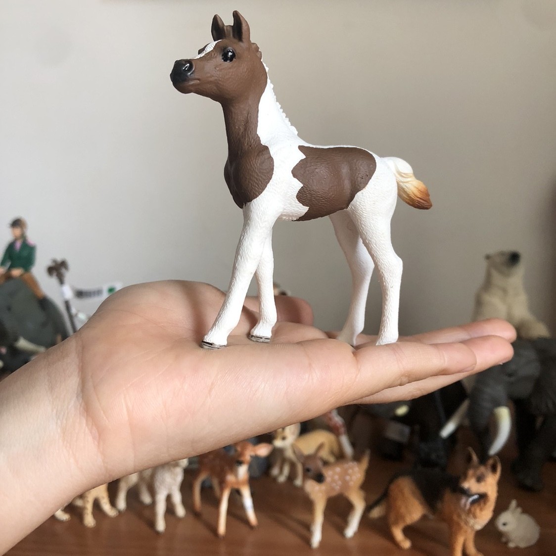 正版德国思乐品托小马驹野生仿真展动物模型儿童玩具早教认知收藏