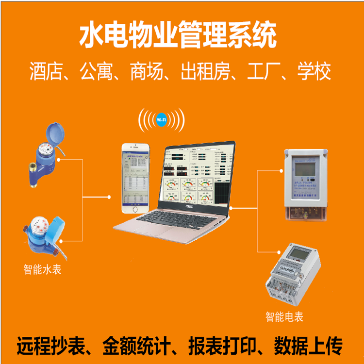 水电管理系统 电费水费房租手机收租软件远程抄表断电断水控制管