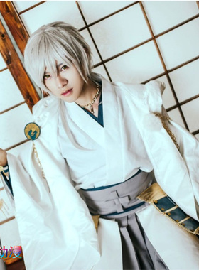 刀剑乱舞出阵服鹤丸国永cos服盔甲cosplay鹤丸姥爷鞋假发未开刃