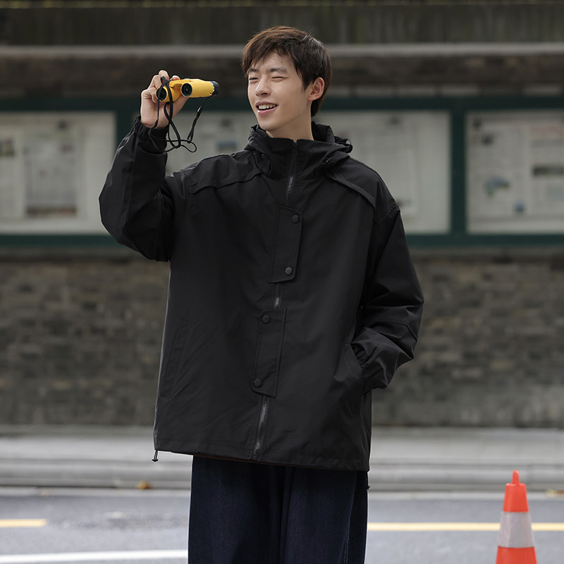 2024春连帽夹克冲锋衣外套jk9225p118,男装夹克,电商A138B