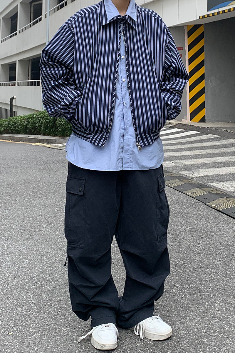 2024春cheanfit短款条纹夹克jk9221p118,男装夹克,电商A138B