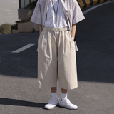 抖音品质宽松直筒美式七分裤潮k7263p65控85，男装休闲裤，电商A138B