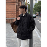 2024冬纯色菱格盘扣棉服棉衣MY9269P128100聚酯纤维，男装棉衣，电商A138B