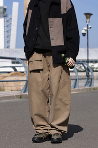 2023秋季潮牌新款休闲长裤男宽松直筒K7321P78控108 棉图片