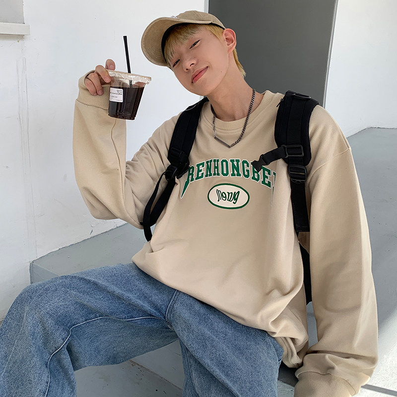 日系美式街头潮贴皮绣卫衣w5067p68控88,男装卫衣,电商A138B