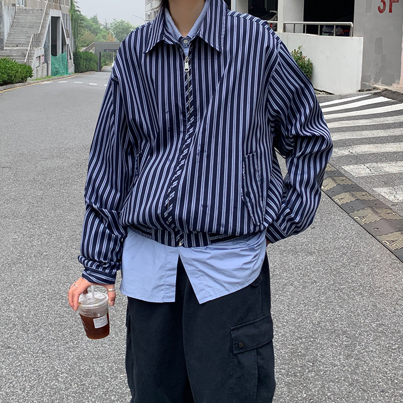 2024春cheanfit短款条纹夹克jk9221p118,男装夹克,电商A138B