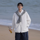 2023春工装休闲衬衣c3128p75控98棉，男装衬衫，电商A138B