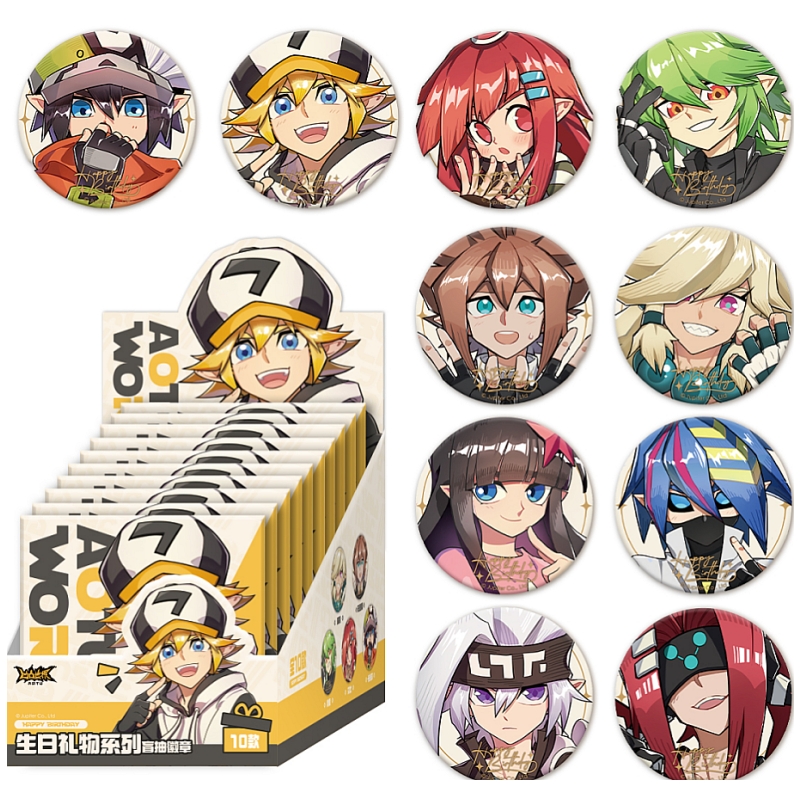 凹凸世界生日礼物组徽章