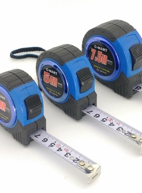 台湾西玛高精度钢卷尺耐摔米尺自动钢尺子木工工具D0004公制5米