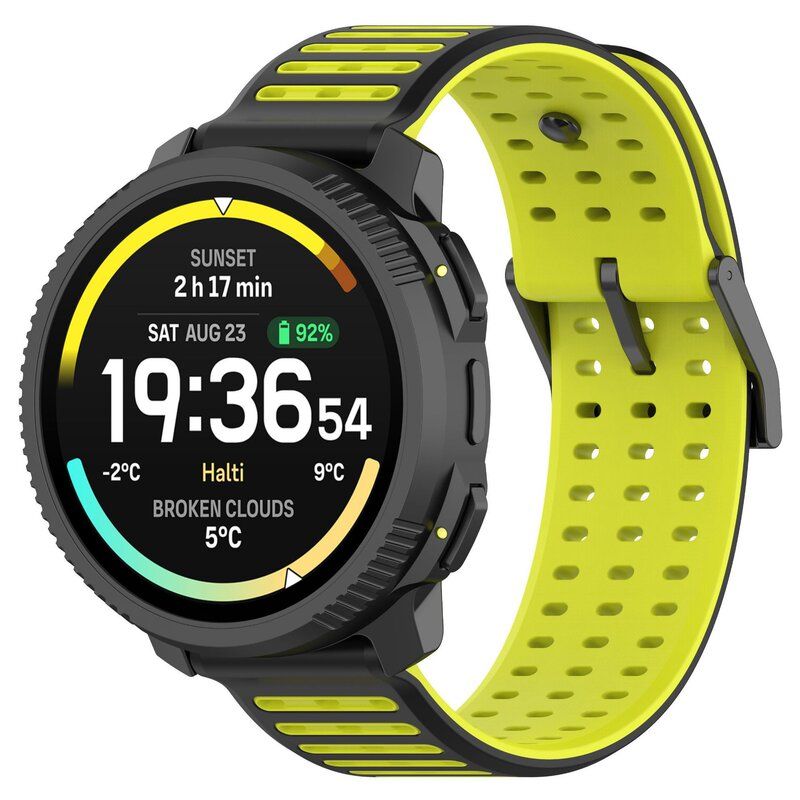 适用松拓vertical2表带22MM同款SUUNTO颂拓VERTICAL2表带横孔双色