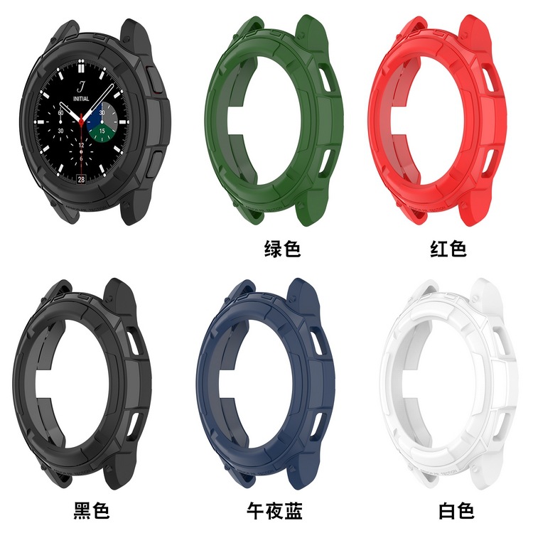 适用于三星galaxy watch4 classic表壳tpu保护42刻度圈软半包46mm