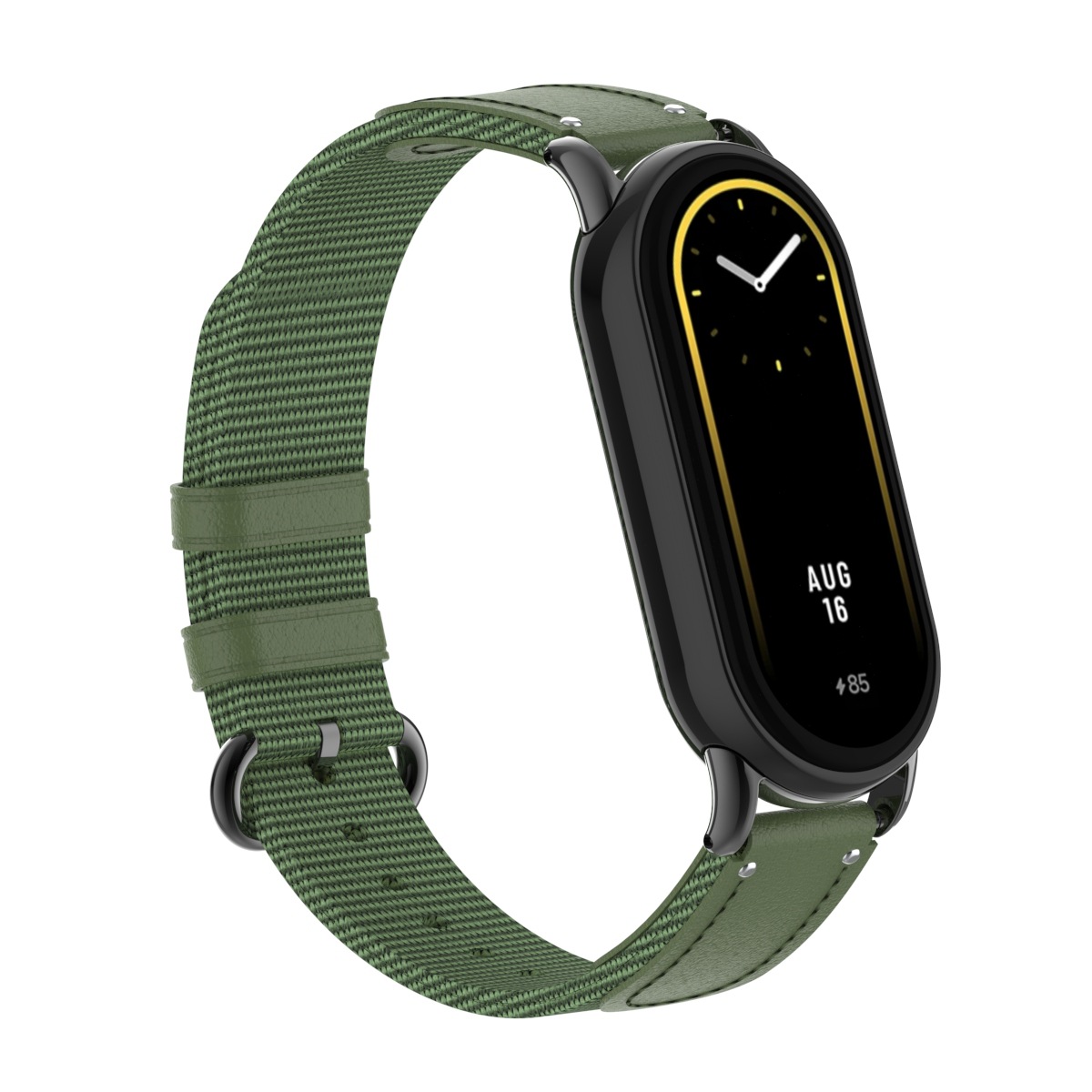 holdmi适用小米手环M8表带miband8 nfc 帆布编织腕带智能八代网红