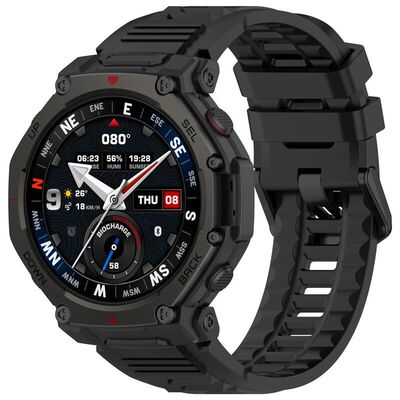 适用华米Amazfit T-Rex3 Pro硅胶表带华米TRex3pro运动软手腕表带