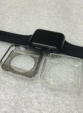 适用Apple watch7硅胶套tpu超薄苹果手表S6 ultra49MM3/4/5保护套