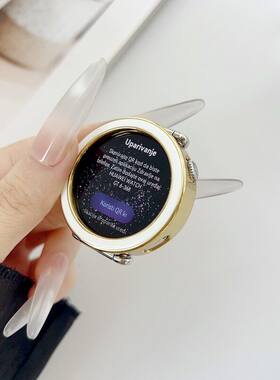 适用华为GT5保护壳PC半包镂空Watch GT641MM手表套边框电镀双色硬