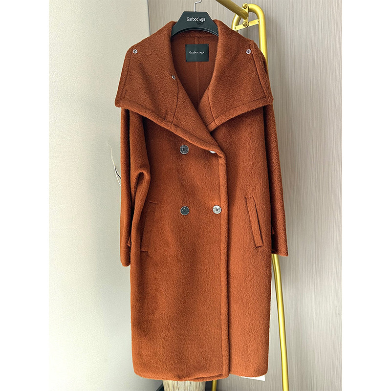 纤依百秀【龙】苏力羊驼毛大衣外套 1165