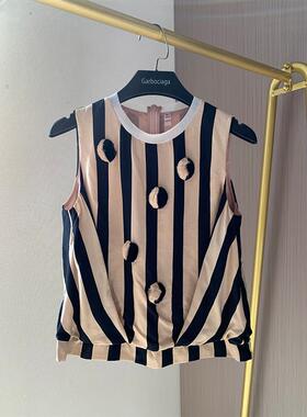 纤依百秀【DM】条纹色织球球上衣 D222