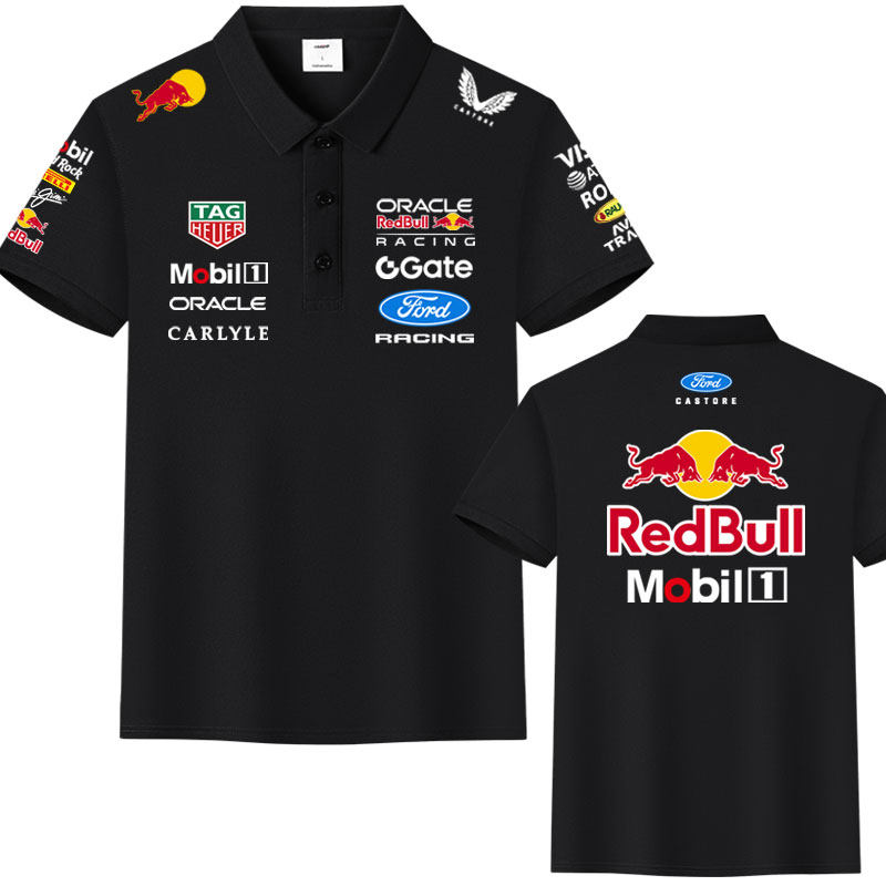 2026红牛车队维斯塔潘衣服F1方程式赛车定制夏男冰丝棉POLO衫短袖