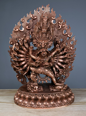 摆件客厅佛像紫铜祝福