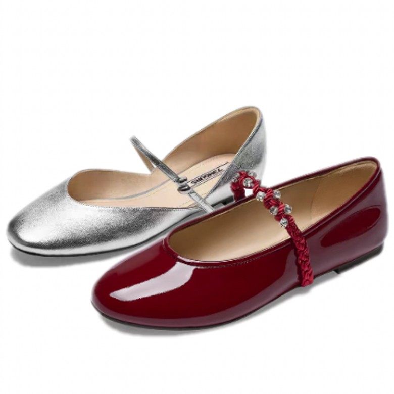 商场同款2025秋新款法式玛丽珍平底浅口芭蕾风女单鞋AAG83 AAJ04,女鞋,玛丽珍鞋,淘宝优惠券,粉丝福利购,淘宝优惠卷