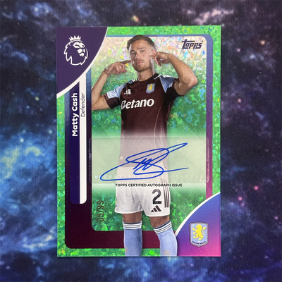 2026 TOPPS 英超球星卡 99编碎钻折射签名签字卡 卡什 阿斯顿维拉