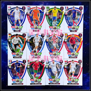 帕尼尼2022世界杯球星卡POWER梅西C罗内马尔本泽马凯恩莱万孙兴慜