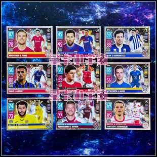 TOPPS 2021-22欧冠联球星卡MA梅西法蒂席尔瓦亨德奎尔安东尼