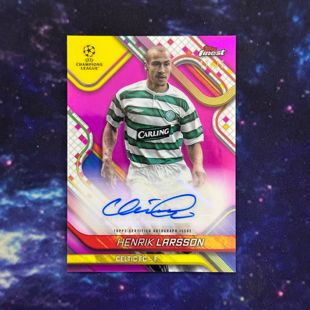 Finest欧冠球星卡 拉尔森 2024 75编签字签名卡凯尔特人 TOPPS