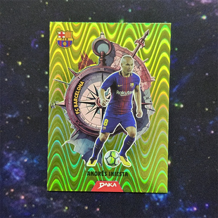 DAKA 2025-26 巴塞罗那巴萨球星卡 199编星盘迷航特卡 伊涅斯塔