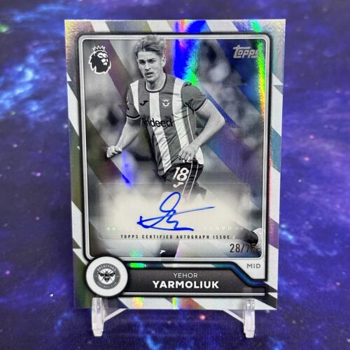 2026-27 TOPPS 英超球星卡75编签名签字卡 亚尔莫柳克 布伦特福德