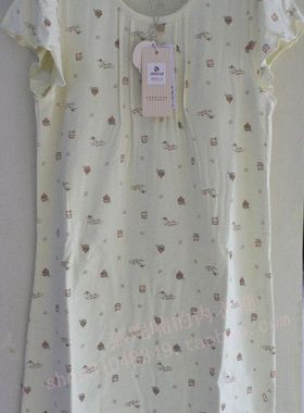 正品久岁伴女童莫代尔少女亲子短袖睡裙套装 睡衣家居服21815