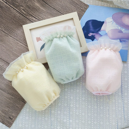 蕾丝袖套女冬学生短款羽绒服套袖