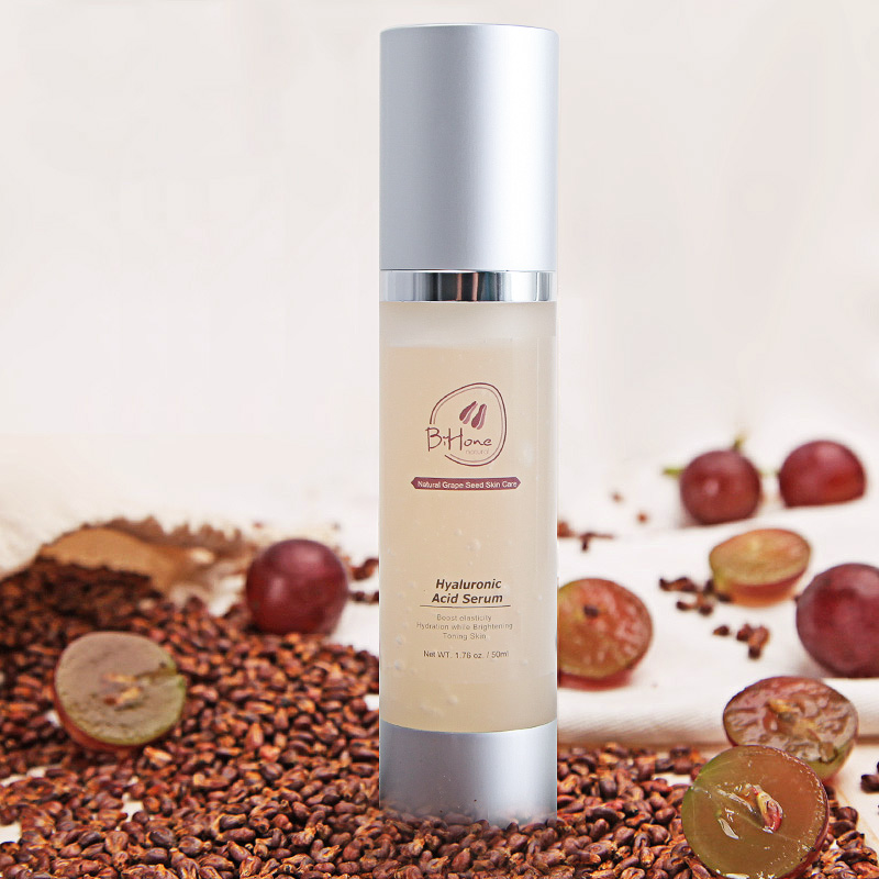 美国Bihone玻尿酸葡萄籽面部精华液50ml热肤补水保湿去色素提亮